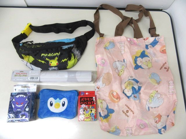 9423RMZ5◇ポケモングッズ大量まとめ ぬいぐるみ/ブランケット/タオル/ウエストバッグ/キーホルダー/モンコレなど◇中古?未使用あり