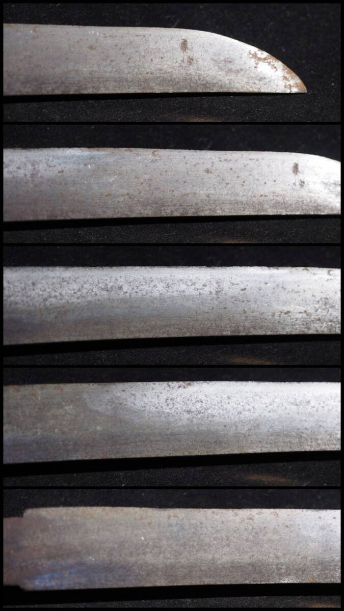 初心出しの脇差!!!  【無銘】 刃長31.3cm 元幅2.52cm 元重ね4.7mm 191g 是非!!研磨の練習などにどうぞ_画像5