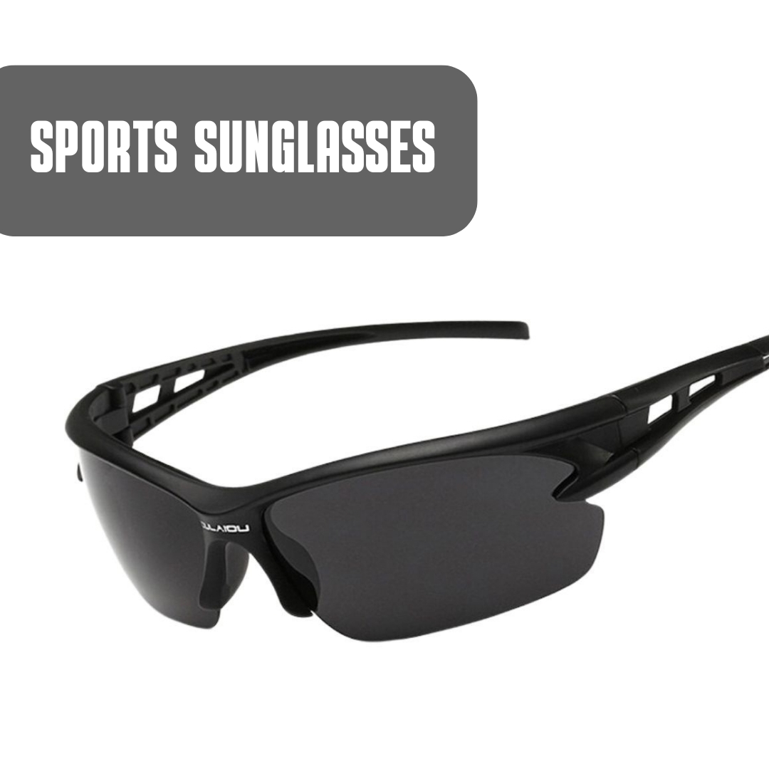 サングラス　スポーツサングラス　ＵＶ４００対応　ランニング　ゴルフ 紫外線カット 男女兼用 サングラス　 黒　ブラック 自転車_画像1