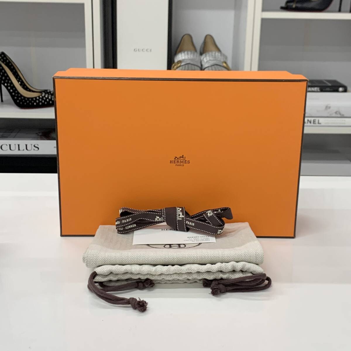 M12958 エルメス パリ H金具 レザー ローファー ブラック_画像10