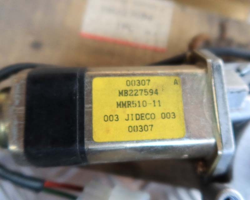 ◆旧車 ミツビシ純正 未使用 パワーウインドウ◆右 パワーウインドー モーター ランサー コルト ミラージュ◆MB227594◆JIDECO MMR510-11_画像2