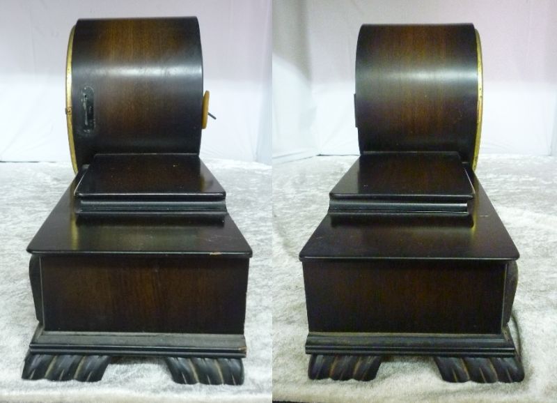 A9-131 AICHI TOKEI (愛知時(shí)計(jì)) 置時(shí)計(jì) 【7JEWELS】 ゼンマイ式 手巻き 日の出型　愛知時(shí)計(jì)電機(jī) アイチ?xí)r計(jì) アンティーク レトロ