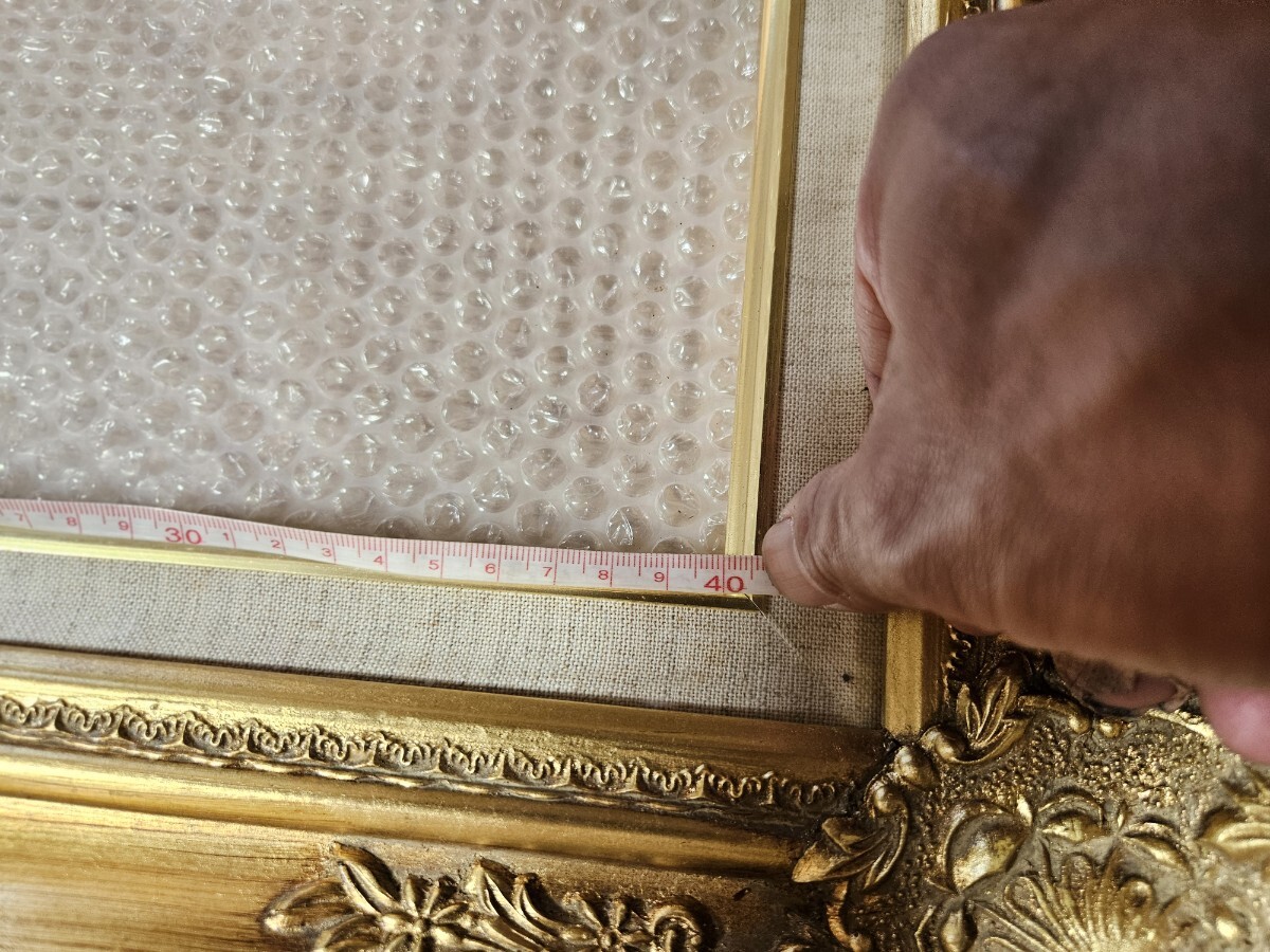 油絵 額縁 アンティーク調(diào) 木制 F6？ ゴールド