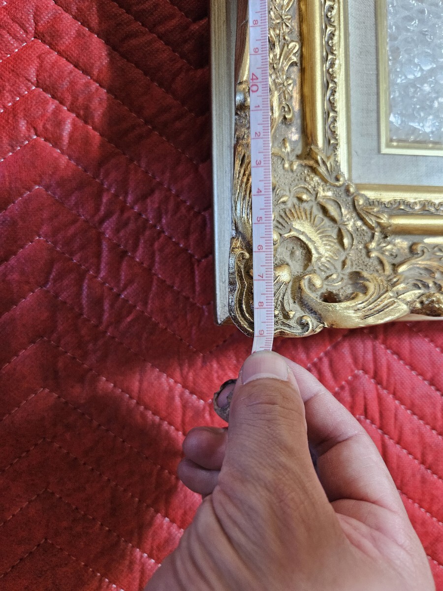 油絵 額縁 アンティーク調(diào) 木制 F6？ ゴールド