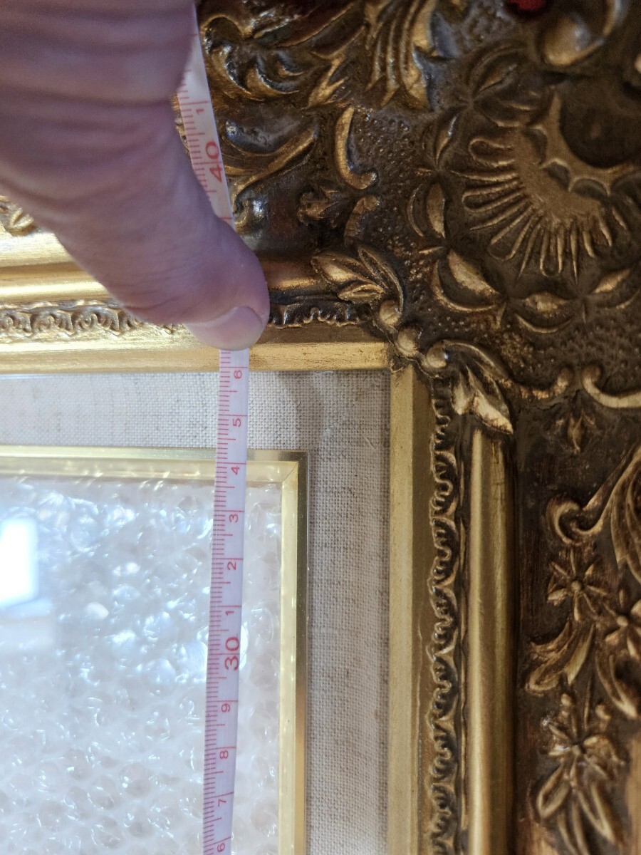 油絵 額縁 アンティーク調(diào) 木制 F6？ ゴールド