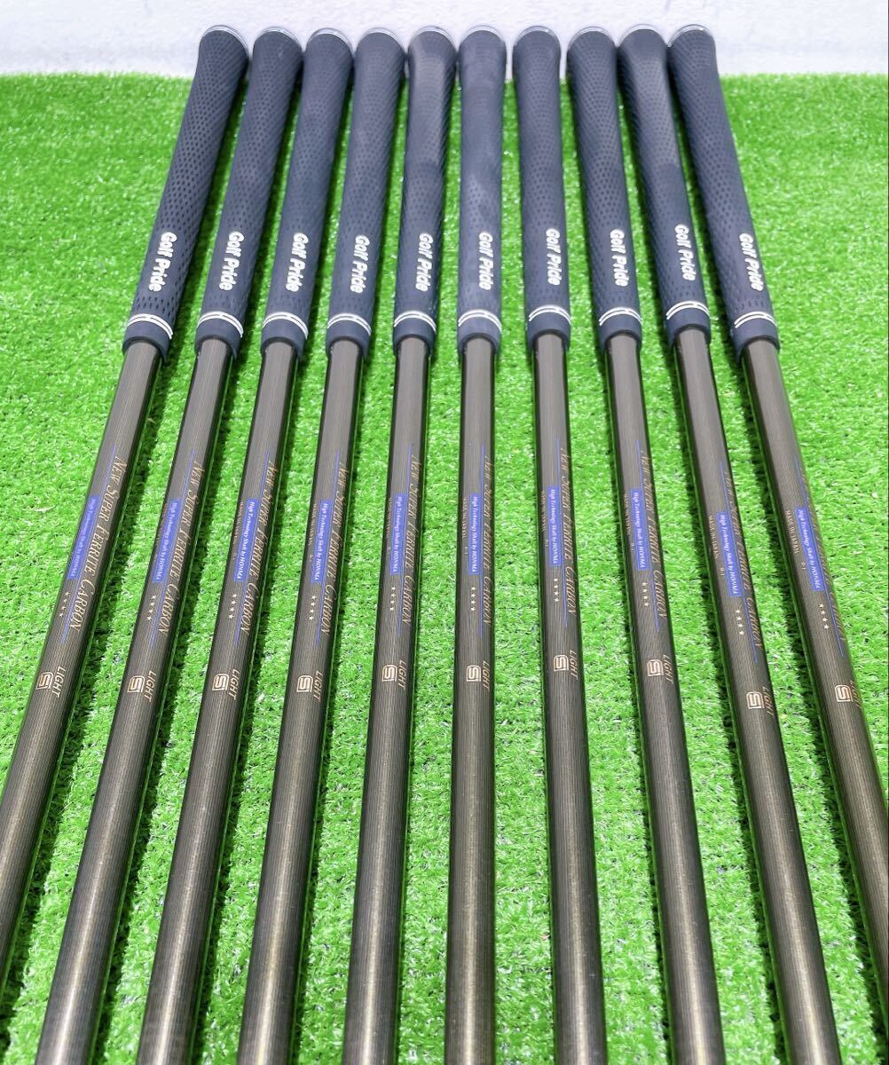 ★程度良好♪希少 金モグラ 4星 GP★HONMA LB-708 H&F CAVITY ホンマ LB708 金モグラ アイアンセット 10本 #3-11Sw R1 4S ゴールド 本間 _画像8