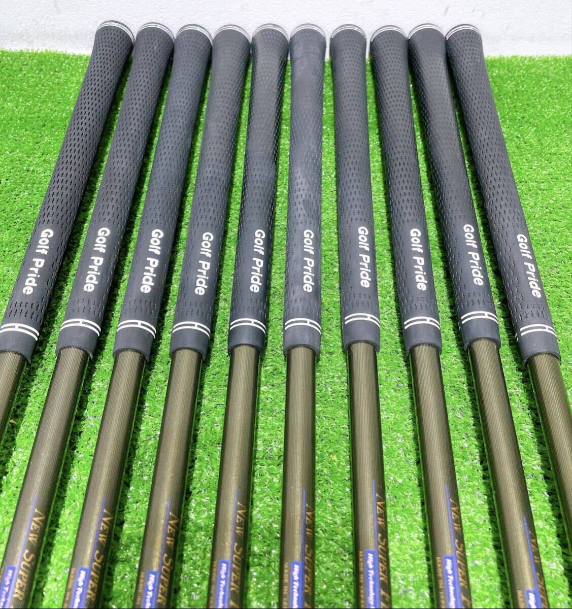 ★程度良好♪希少 金モグラ 4星 GP★HONMA LB-708 H&F CAVITY ホンマ LB708 金モグラ アイアンセット 10本 #3-11Sw R1 4S ゴールド 本間 _画像9