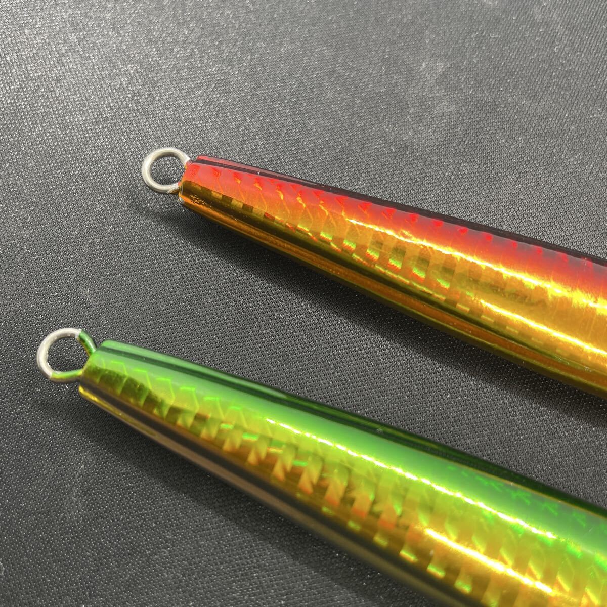 ★美品 送料無料 ①★ダイワ ソルティガ TGベイト 150g 2本セット 2個 アカキン ミド TG BAIT タングステン daiwa SALTIGA ジグ ジギング_画像6