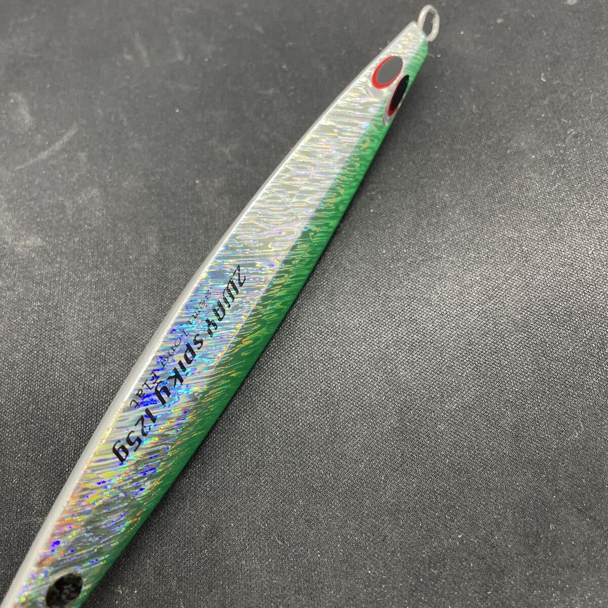 ★美品 送料無料★2way spiky semilong Flat 125g １本 tama.TV タマTV 2ウェイスパイキー セミロング ジギング ヒラマサ ブリ 単品_画像6