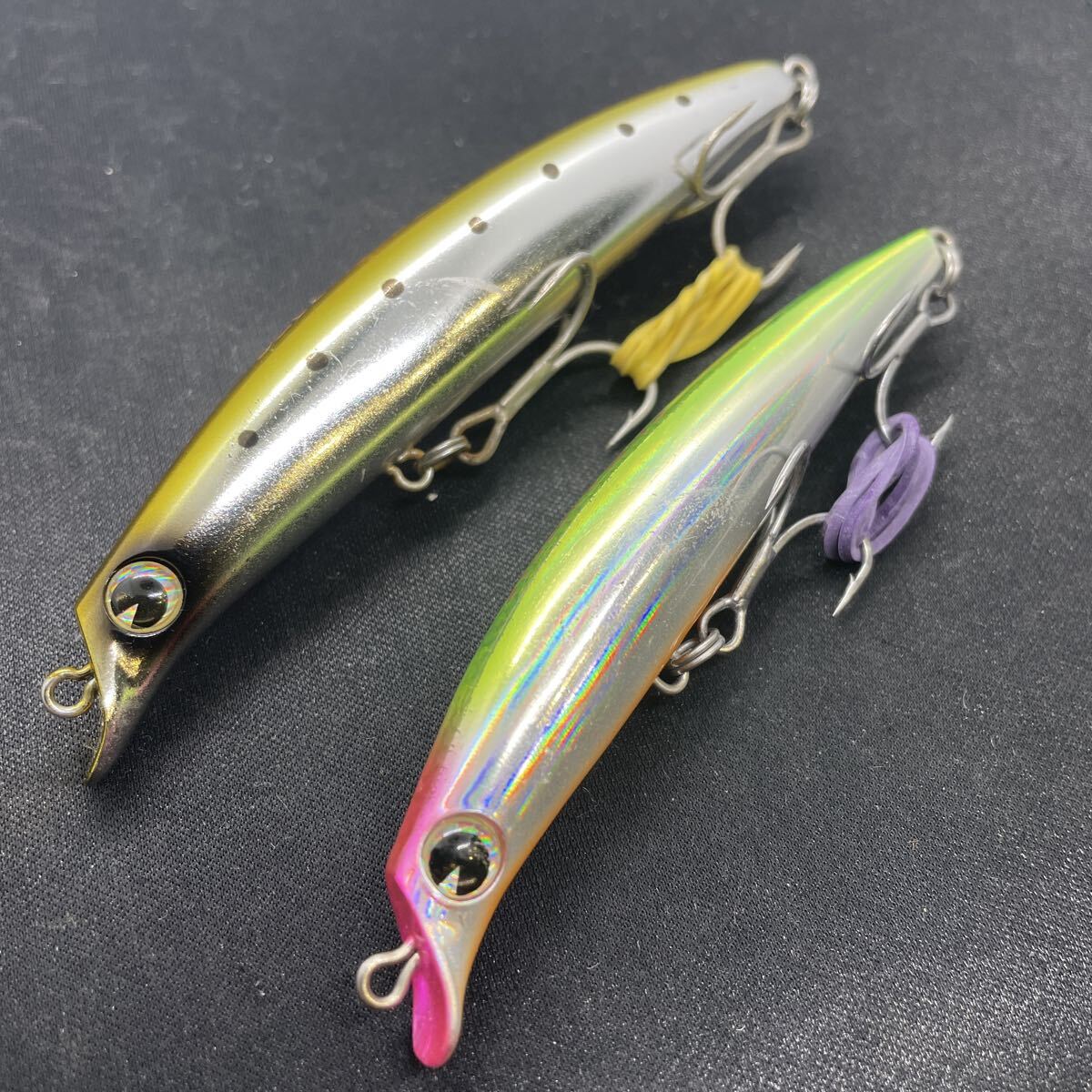 ★美品 送料無料★ima サスケ SS-95 105 2個セット ２本 アイマ メッキ sasuke105 95 ルアー ミノー シーバス ヒラメ 2個 河川_画像1
