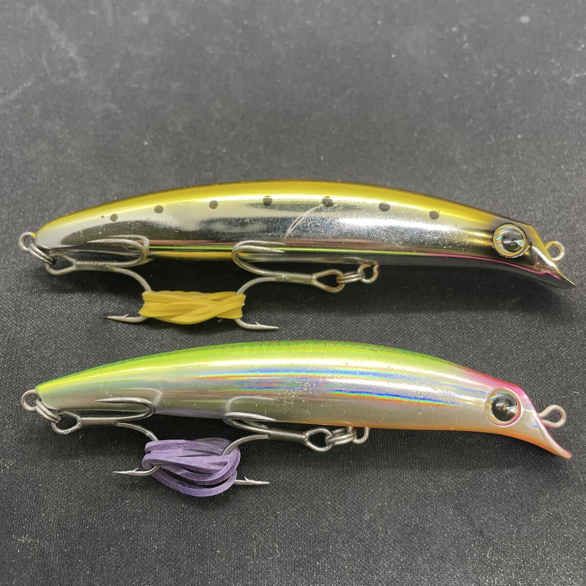 ★美品 送料無料★ima サスケ SS-95 105 2個セット ２本 アイマ メッキ sasuke105 95 ルアー ミノー シーバス ヒラメ 2個 河川_画像5