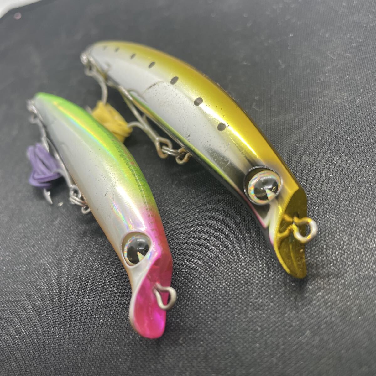 ★美品 送料無料★ima サスケ SS-95 105 2個セット ２本 アイマ メッキ sasuke105 95 ルアー ミノー シーバス ヒラメ 2個 河川_画像7