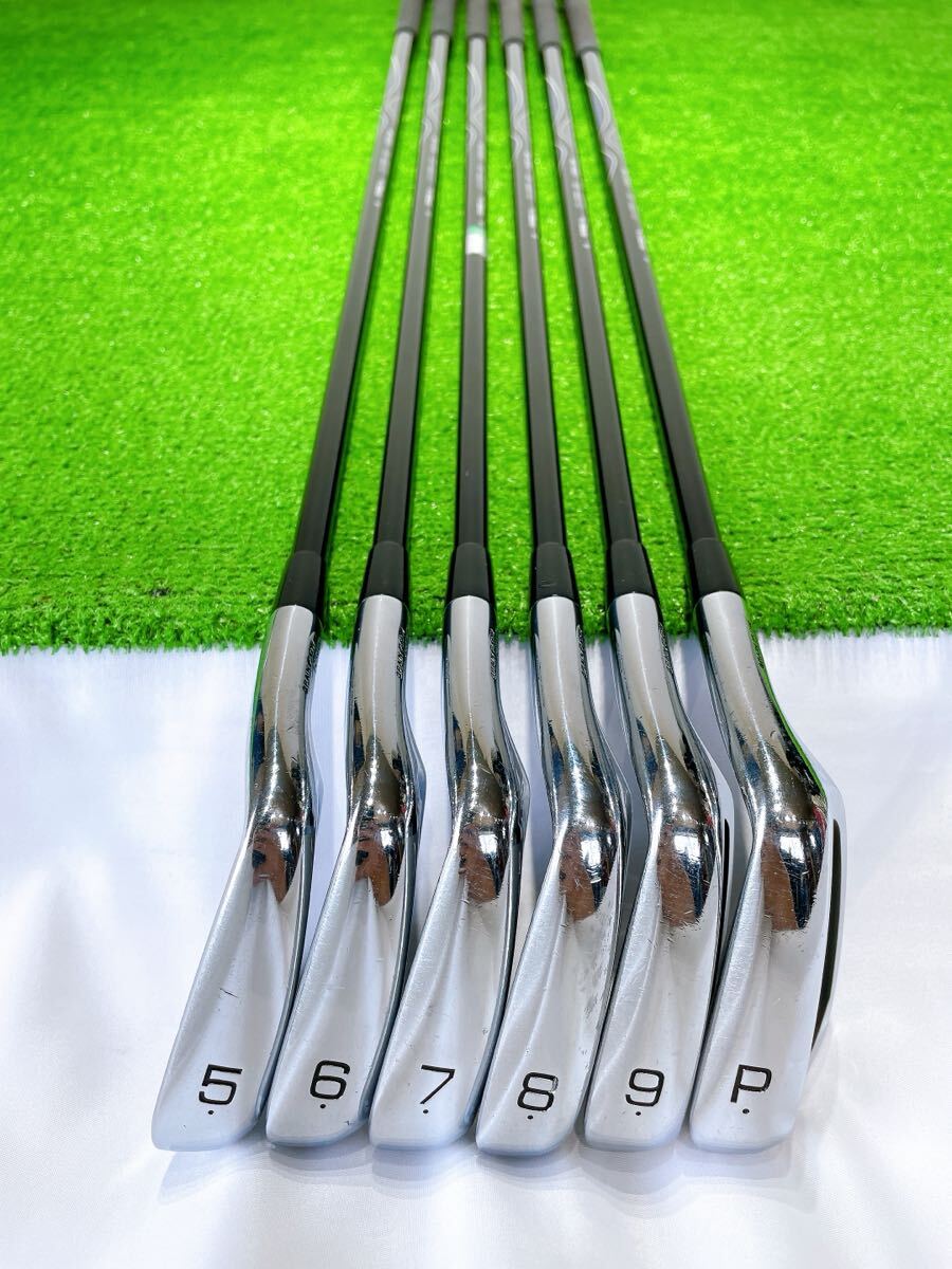 ★MIZUNO ミズノ★JPX825 FORGED アイアンセット 5-9Pw 6本セット カーボンシャフト MI-200 FLEX R 男性 ゴルフクラブ 中古 GOLF JPX _画像6