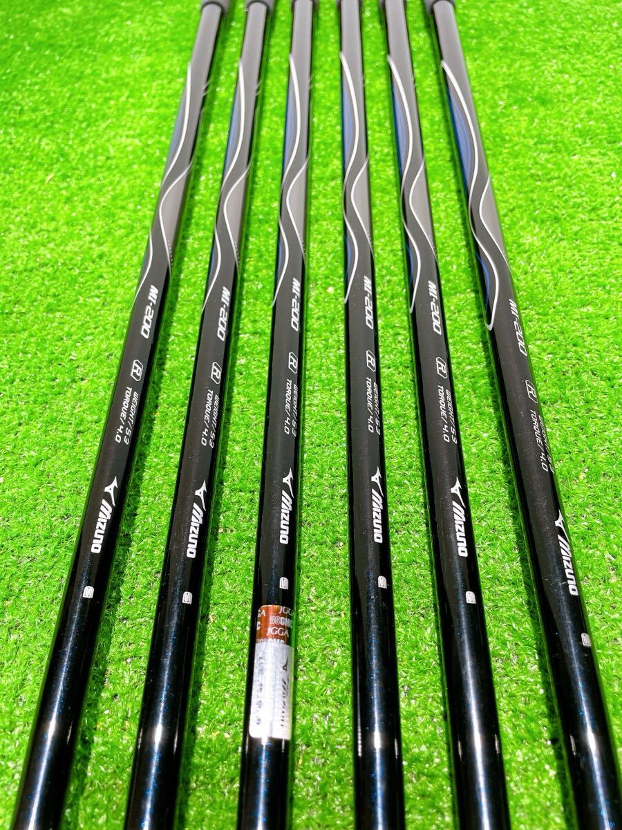 ★MIZUNO ミズノ★JPX825 FORGED アイアンセット 5-9Pw 6本セット カーボンシャフト MI-200 FLEX R 男性 ゴルフクラブ 中古 GOLF JPX _画像7