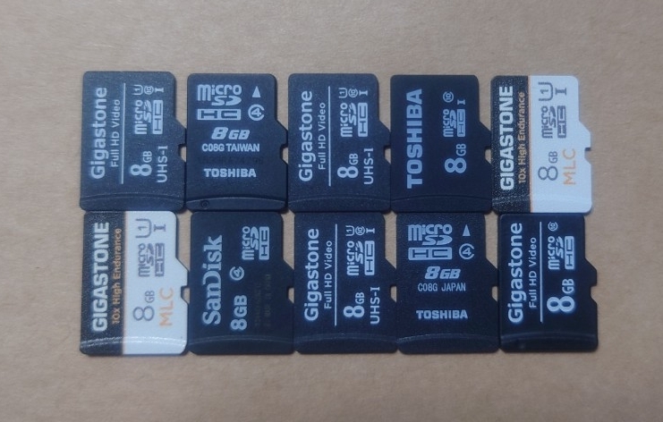 microSDHBカード 8GB 10枚セット マイクロメモリー ジャンク 中古 microSD_画像1