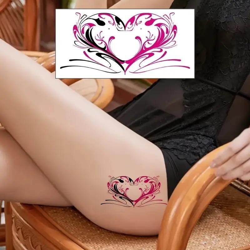【タトゥーシール】★お得な9枚セット ラブパターン ハート フェイクタトゥー 6cm×8cm 手首 腕 セクシー コスプレ 防水・耐久性(S01~S09)_画像4