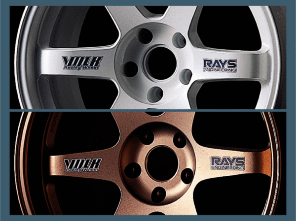 RAYS VOLKRACING TE37 専用ステッカー【ブラック】1臺分 /17