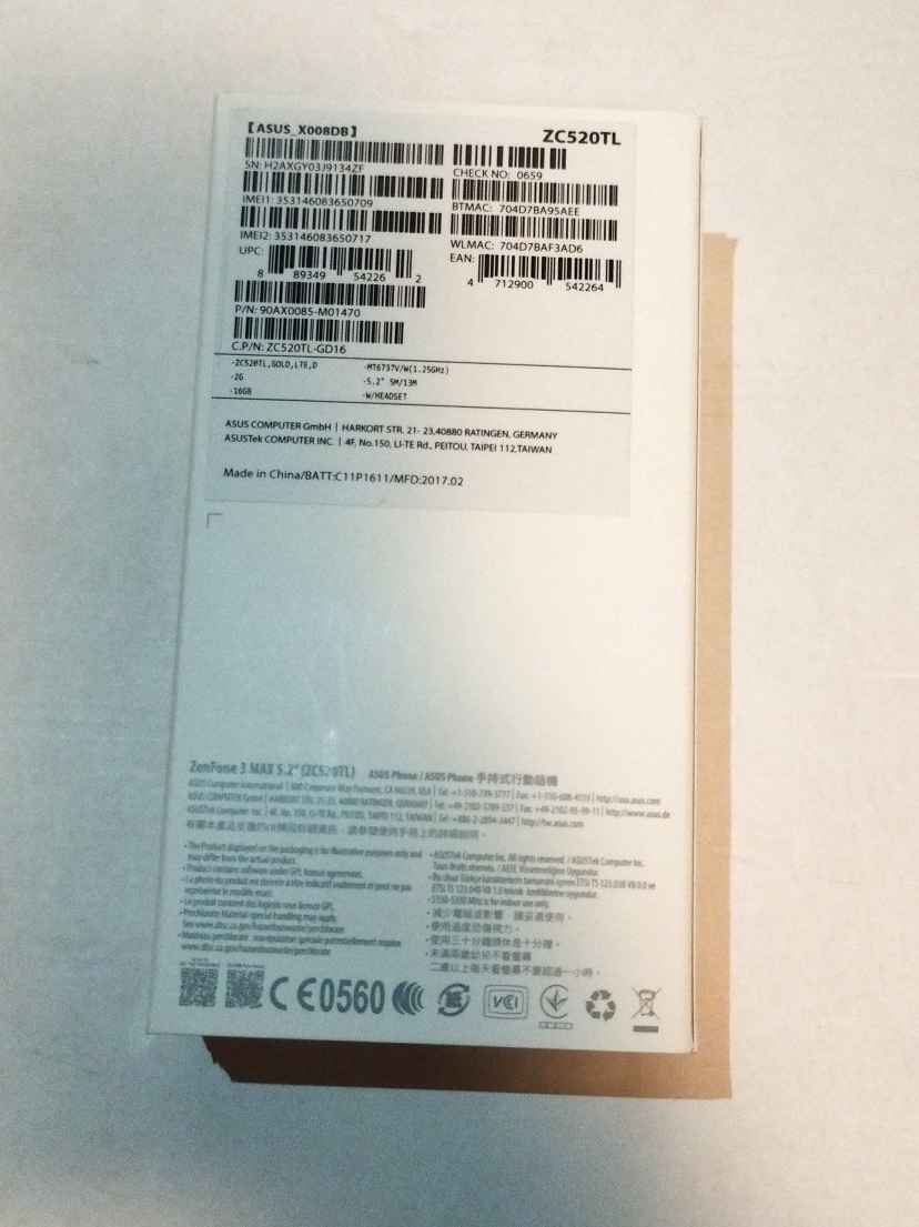 Zenfone3 Max ZC520TL SIMフリー_画像2