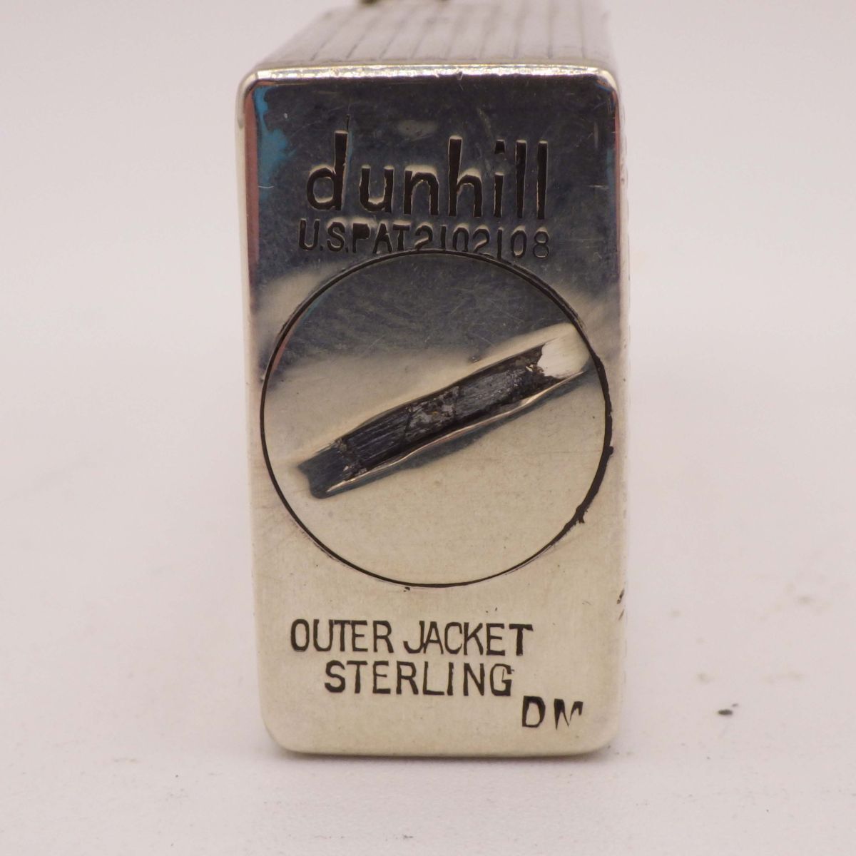 37696D/b【1円スタート】dunhill ダンヒル オイルライター スクエア スターリングシルバー アンティーク ヴィンテージ レア 希少 喫煙具