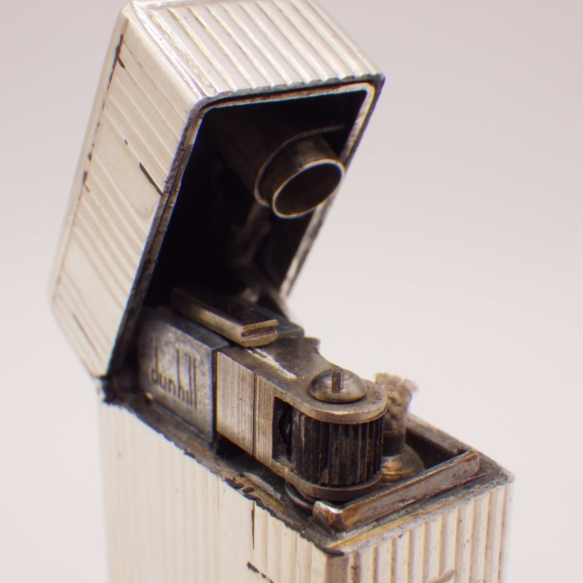 37696D/b【1円スタート】dunhill ダンヒル オイルライター スクエア スターリングシルバー アンティーク ヴィンテージ レア 希少 喫煙具