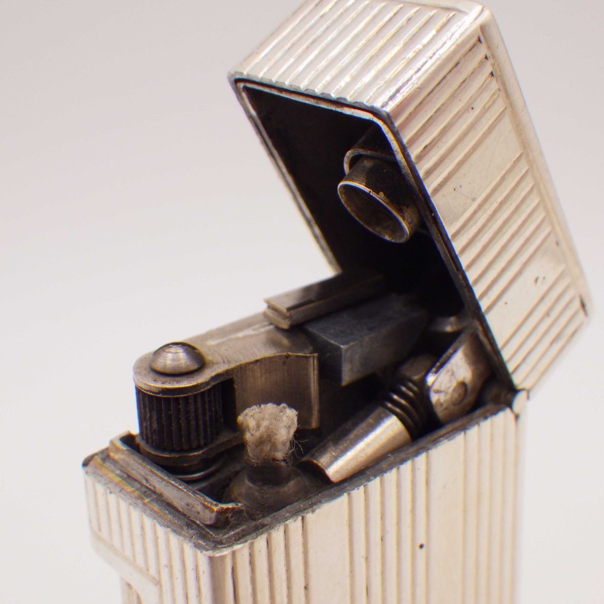 37696D/b【1円スタート】dunhill ダンヒル オイルライター スクエア スターリングシルバー アンティーク ヴィンテージ レア 希少 喫煙具