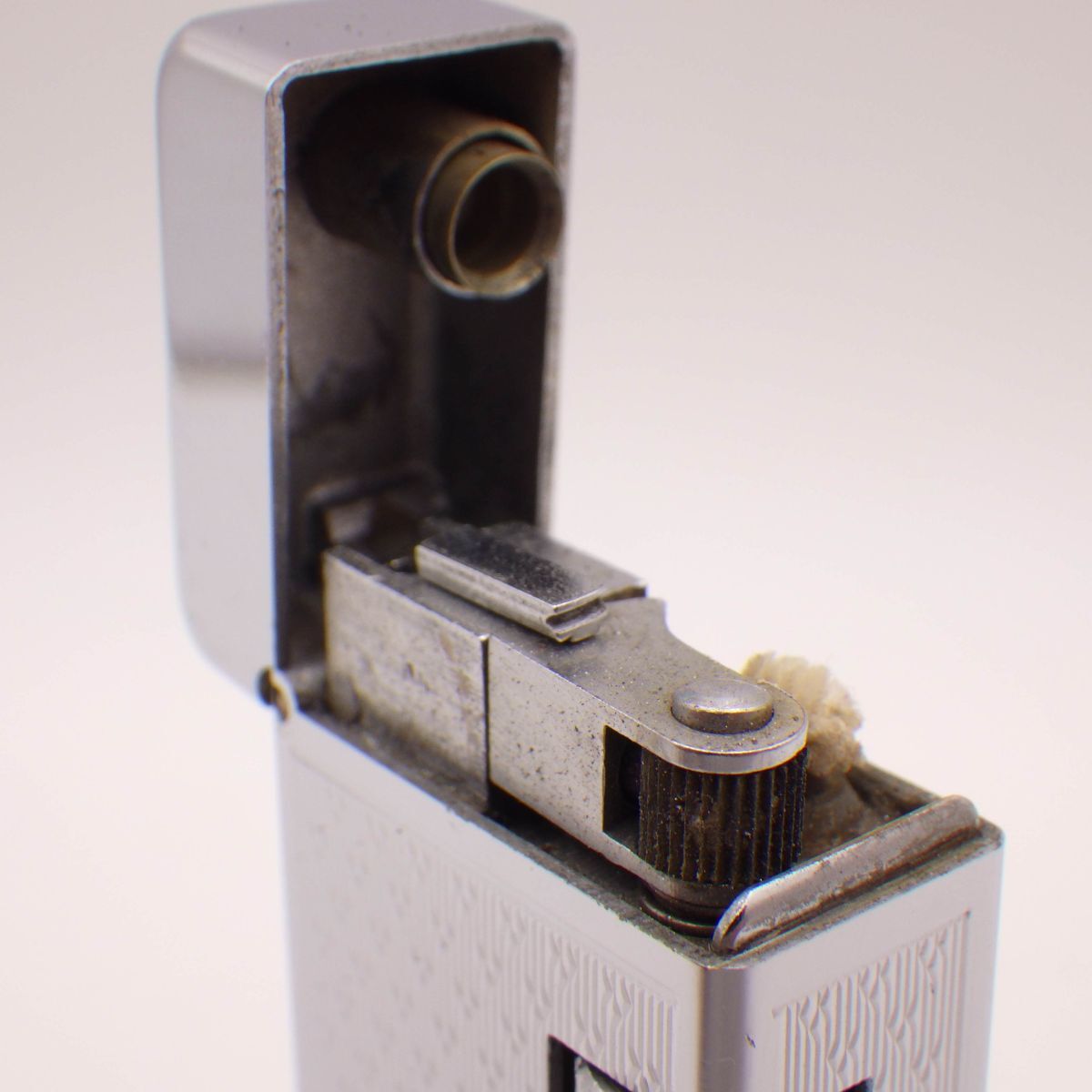 37697C/b【1円スタート】dunhill ダンヒル オイルライター スクエア J.B.R アンティーク ヴィンテージ レア 希少 シルバー 喫煙具