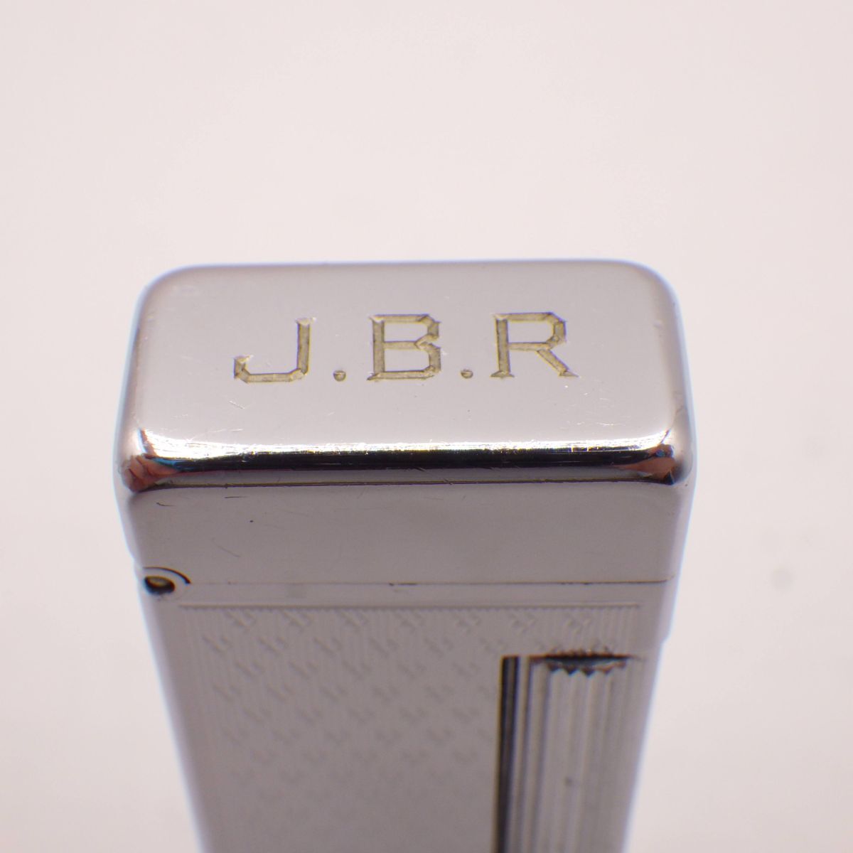 37697C/b【1円スタート】dunhill ダンヒル オイルライター スクエア J.B.R アンティーク ヴィンテージ レア 希少 シルバー 喫煙具