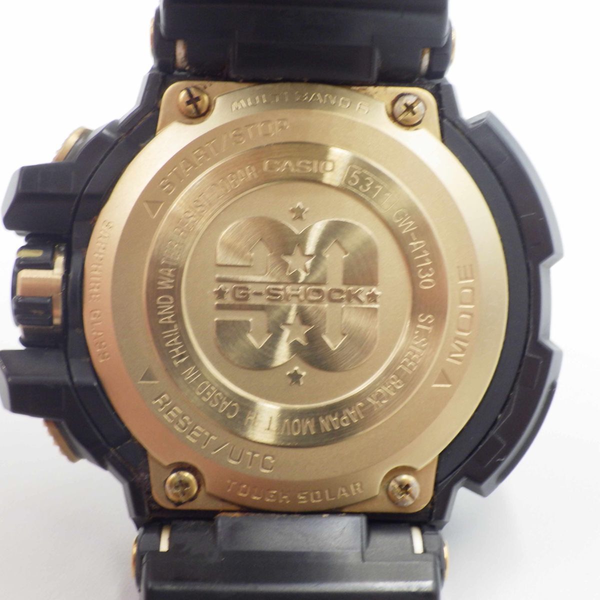 489629【1円スタート】CASIO カシオ 稼動(dòng)品 GW-A1130 G-SHOCK 30周年記念モデル メンズ 時(shí)計(jì) 電波ソーラー ケース52mm