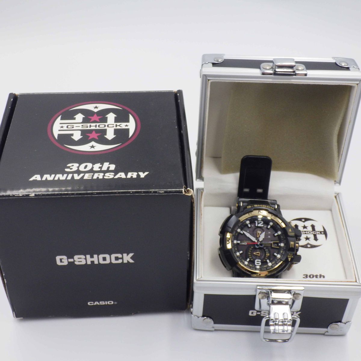 489629【1円スタート】CASIO カシオ 稼動(dòng)品 GW-A1130 G-SHOCK 30周年記念モデル メンズ 時(shí)計(jì) 電波ソーラー ケース52mm