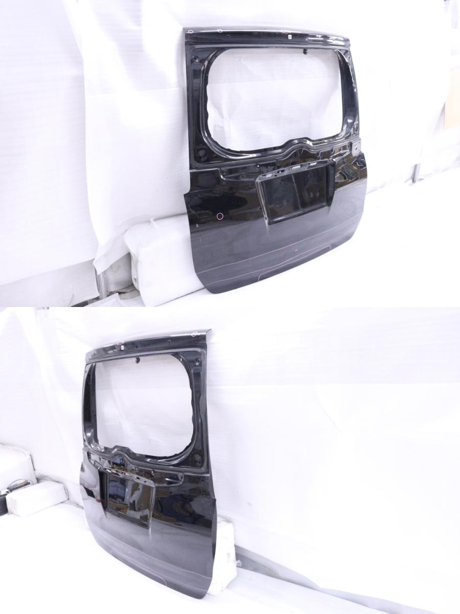 59-1035★スポ穴有★后期 ZRR80W ノア ヴォクシー バックドア★67005-28E60 エアロ系 Si ZS ブラック 補(bǔ)修用 純正 HV★トヨタ (QT)