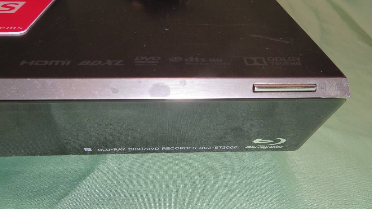 【twi25-0320】送料込★SONY BDZ-ET2000 HDD 3TB 新同品交換済/ 3番組同時(shí)録畫(huà) 無(wú)線LAN內(nèi)蔵/ リモコン付/ 動(dòng)作OKブルーレイレコーダー★