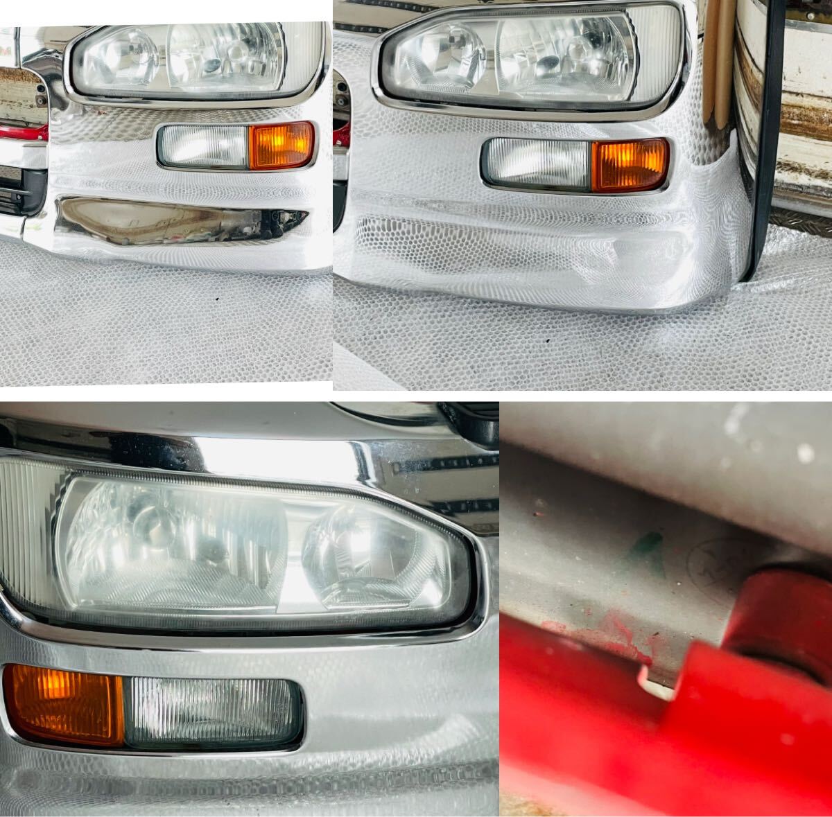 б/у прекрасный товар оригинальный Nissan UDk on to Lux металлизированный передний бампер металлизированный передний бампер металлизированный бампер с подсветкой 150518