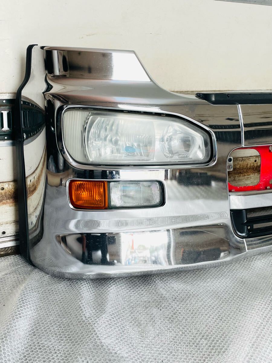 б/у прекрасный товар оригинальный Nissan UDk on to Lux металлизированный передний бампер металлизированный передний бампер металлизированный бампер с подсветкой 150518