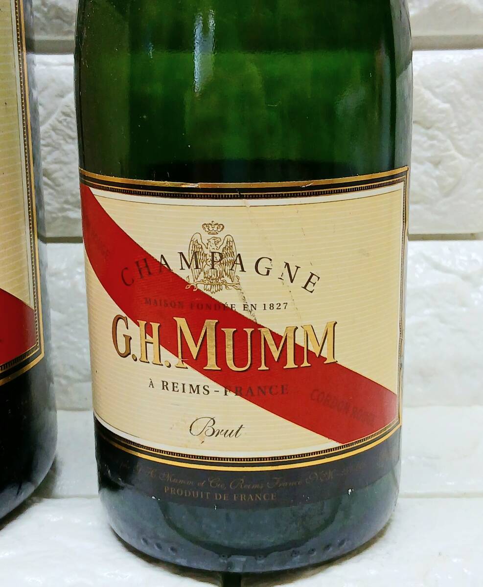 n138 非売品 ダミーボトル『G.H.MUMM』マム. コルドン ルージュ.ブリュット (マグナム 50cm 特大 3,000ml)(750ml) ディスプレイ用 空ボトル