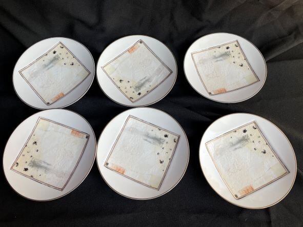 ノリタケ　素朴な絵柄の銘々皿　６枚　お買い得品_画像6