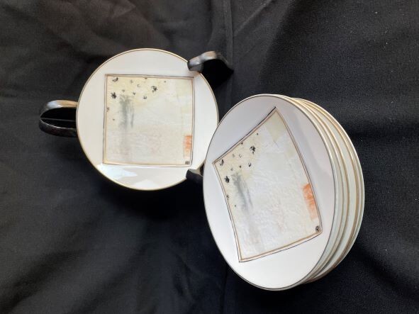 ノリタケ　素朴な絵柄の銘々皿　６枚　お買い得品_画像9