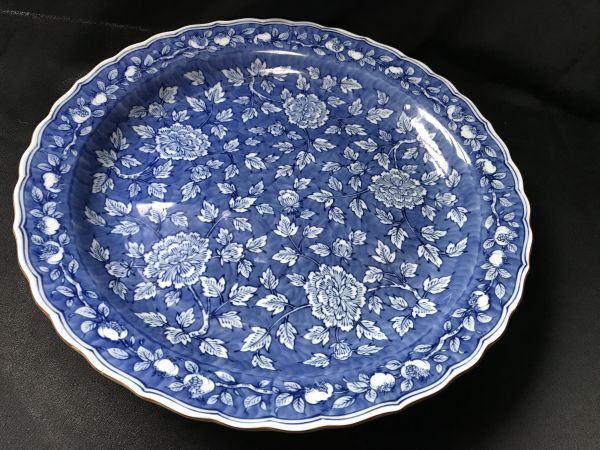 たち吉　染付輪花　大皿　参考価格5,400円_画像7