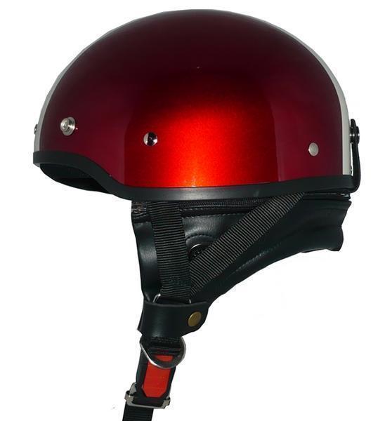 ZK-600 ハーフジェット(メタリックレッド/アイボリー) SG公認 耳あて脫著可能！ ポリスヘルメット ポリヘル