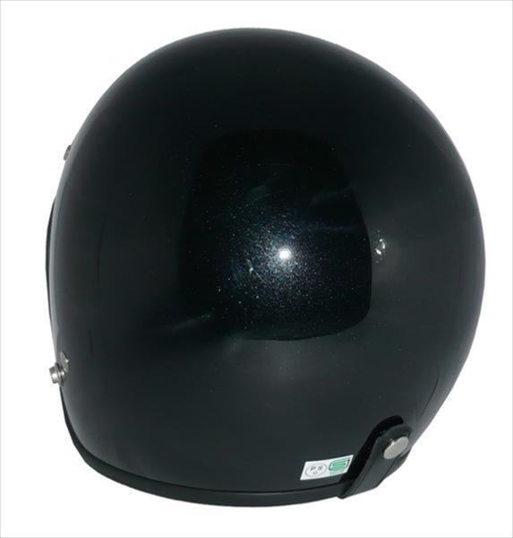 ZK-380 スモールジェット(メタリックブラック) SG公認 全排気量可 サイズ調(diào)整S~L可能 盜難防止金屬リング 新基準(zhǔn)強化バックル