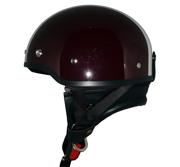 ZK-600 ハーフジェット(ブラウン/アイボリー) SG公認(rèn) 耳あて脫著可能！ ポリスヘルメット ポリヘル