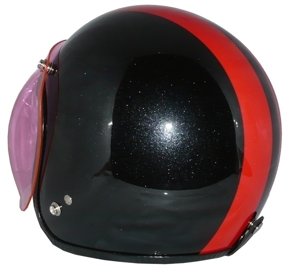 ZK-300 スモールジェット(ブラック/レッド）+ピンクシールド SG公認(rèn) 全排気量可 サイズ調(diào)整S~L可能 內(nèi)裝を外して洗える！