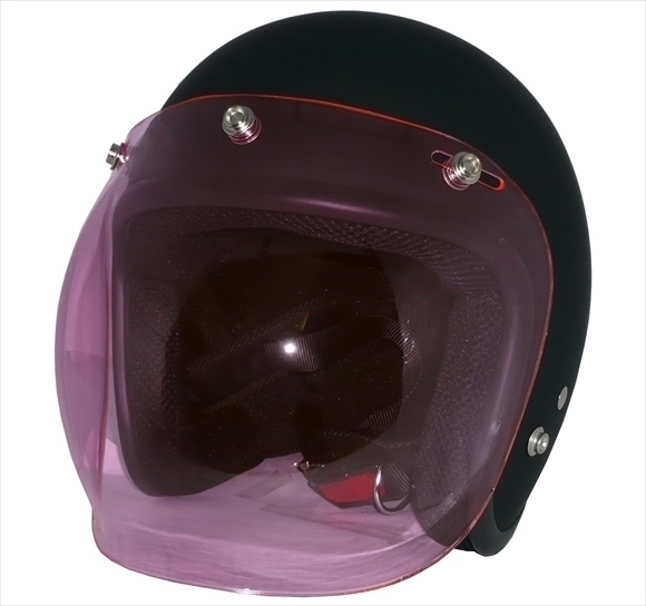 ZK-380 スモールジェット(マットブラック)+ピンクシールド 2點セット SG公認 全排気量可 サイズ調(diào)整S~L可能 盜難防止金屬リング