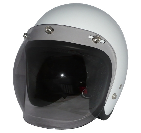 ZK-380 スモールジェット(パールホワイト)+スモークシールド 2點(diǎn)セット SG公認(rèn) 全排気量可 サイズ調(diào)整S~L可能 盜難防止金屬リング