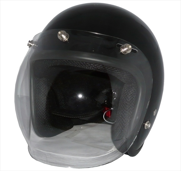 ZK-380 スモールジェット(メタリックブラック)+クリアーバブル 2點(diǎn)セット SG公認(rèn) 全排気量可 サイズ調(diào)整S~L可能 盜難防止金屬リング