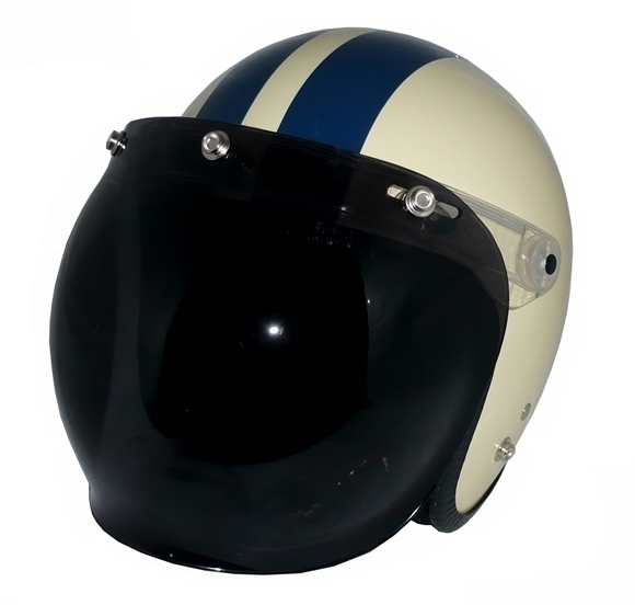 スモールジェット(アイボリ/ネイビ)+ダークスモーク+フリップアップ SG公認(rèn) 全排気量可 調(diào)整スポンジ付屬 內(nèi)裝を外して洗える！