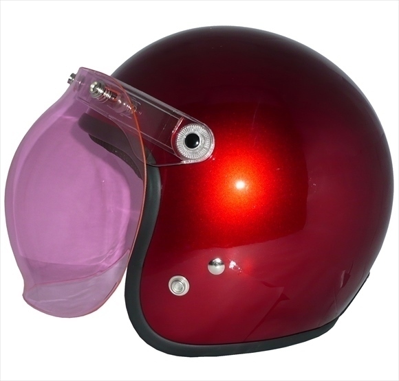 ZK-380 スモールジェット(キャンディ)+ピンクバブル+フリップ 3點セット SG公認(rèn) 全排気量可 サイズ調(diào)整S~L可能 盜難防止金屬リング