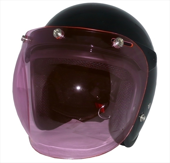 ZK-380 スモールジェット(メタリックブラック)+ピンク+フリップ 3點(diǎn)セット SG公認(rèn) 全排気量可 サイズ調(diào)整S~L可能 盜難防止金屬リング