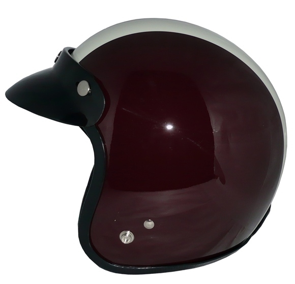 ZK-300 スモールジジェット（ブラウン/アイボリー）+バイザー SG公認(rèn) 全排気量可 サイズ調(diào)整S~L可能 內(nèi)裝を外して洗える！