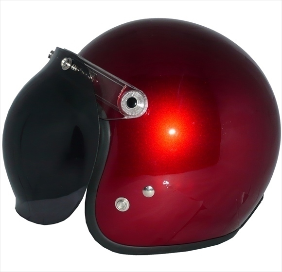 ZK-380 スモールジェット(キャンディ)+ダークスモーク+フリップ 3點セット SG公認 全排気量可 サイズ調整S~L可能 盜難防止金屬リング