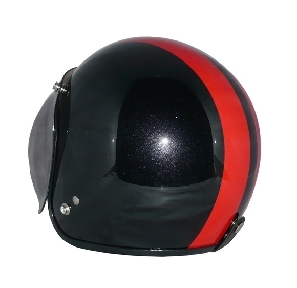 ZK-300 スモールジェット(ブラック/レッド）+スモークミラー SG公認(rèn) 全排気量可 サイズ調(diào)整S~L可能 內(nèi)裝を外して洗える！